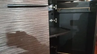 Mueble bar caravana madera y metal