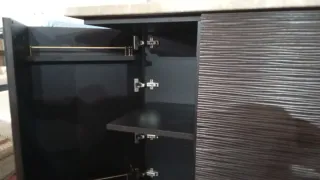 Mueble bar caravana madera y metal