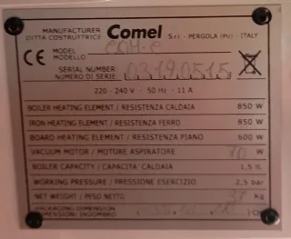 Centro de planchado Comel