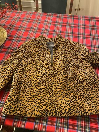 Chaqueta americana print animal talla 38