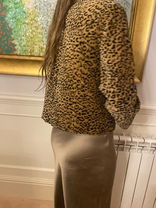 Chaqueta americana print animal talla 38