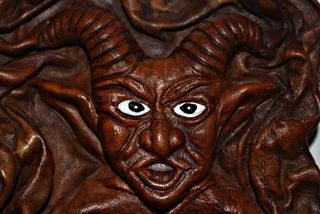 Maschera Busgosu Asturias Pelle Artigianale