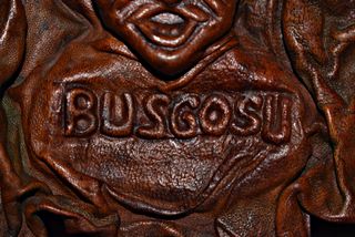 Maschera Busgosu Asturias Pelle Artigianale