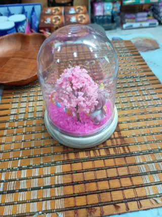 Lámpara Unicornio Noche Cristal