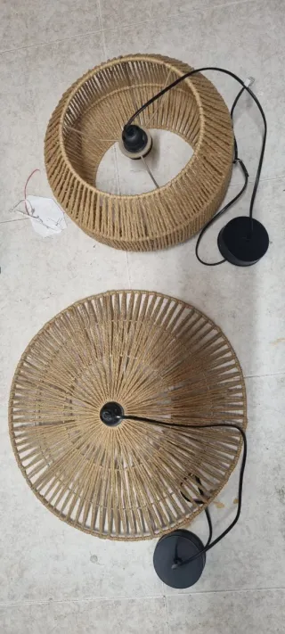 2 Lámparas de Techo Yute