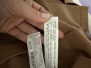 Falda plisada marrón Stradivarius Talla M