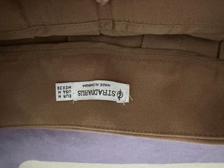 Falda plisada marrón Stradivarius Talla M