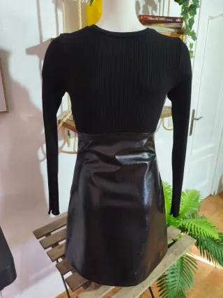 Vestido Zara Negro Talla S Nuevo con Etiqueta