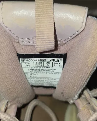 Zapatillas Fila Rosa Talla 38.5