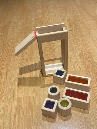 Bloques transparentes de madera