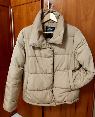 Chaqueta Padded Jacket Beige Talla S Wáter resista