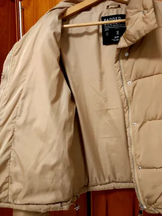 Chaqueta Padded Jacket Beige Talla S Wáter resista