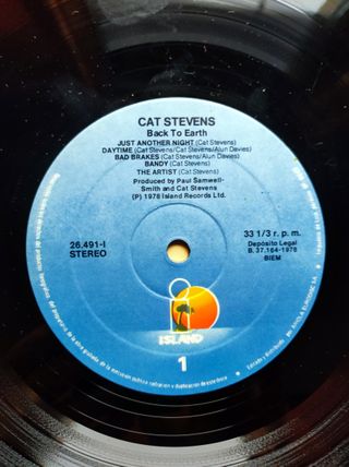 Cat Stevens - Back to Earth Vinilo