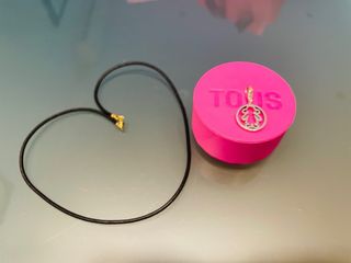 Colgante Tous Niña Plata y Cuero