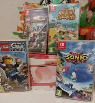 Nintendo Switch Lite Rosa + Juegos