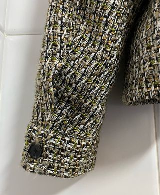 Chaqueta Tweed Zara Talla L