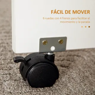 Mesa plegable blanca