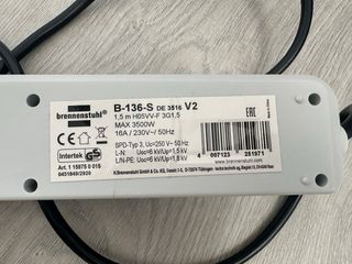 Regleta 6 enchufes 1.5m Brennenstuhl Eco-Line