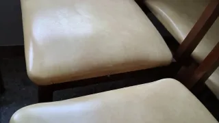 Juego de 7 Sillas Salón Antiguas Madera