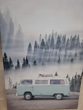 Cuadro Furgoneta Estilo Vintage 50x70