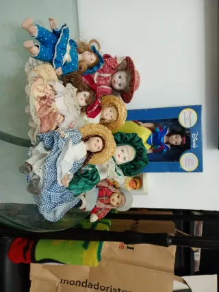 Set bambole ceramica da collezione