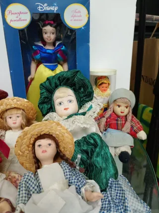 Set bambole ceramica da collezione