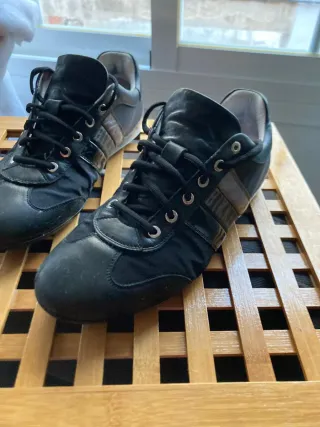 Deportivas Bikkembergs Negras y Plateadas