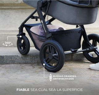 Carrito Kinderkraft Moov2,  3 en 1 Air Negro
