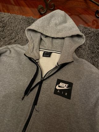 Sudadera Nike Air Gris con Cremallera