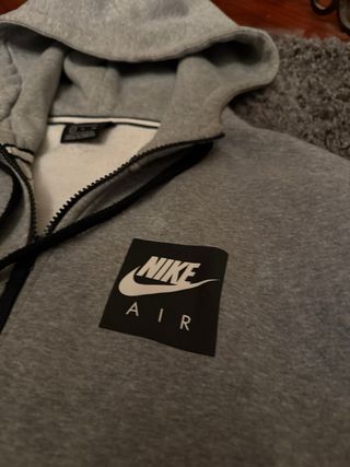 Sudadera Nike Air Gris con Cremallera