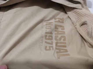 Chaqueta Zara Beige Militar