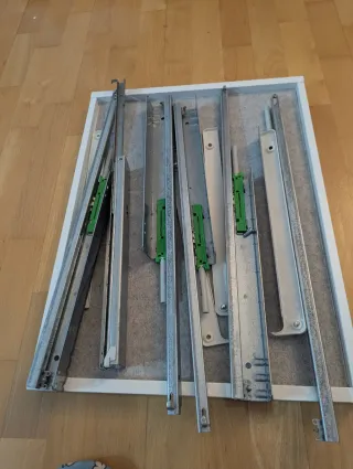 Rieles Armario Ikea Metal Plateado