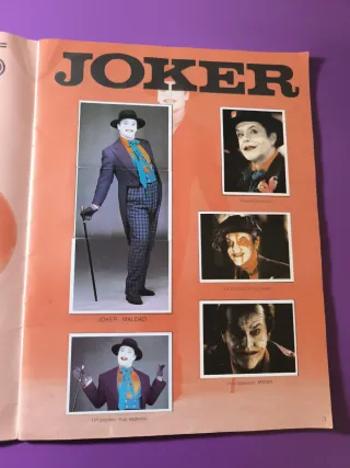 ALBUM CROMOS BATMAN PELICULA 1989