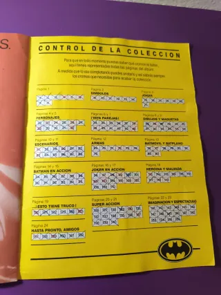 ALBUM CROMOS BATMAN PELICULA 1989