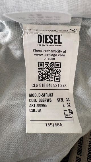 Jeans Diesel Hombre Azules