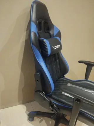 Silla Gaming Yoleo Negra y Azul