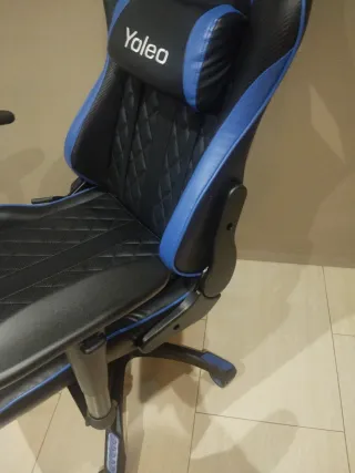 Silla Gaming Yoleo Negra y Azul