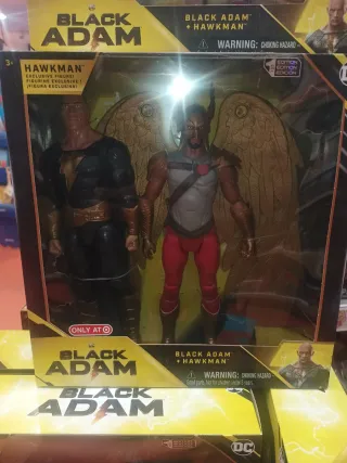 Action Figure Black Adam + Hawkman