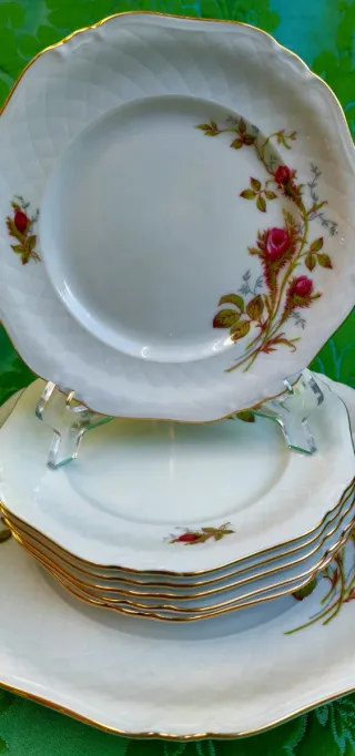 ⚜️ Juego de Postre, Aperitivos. Porcelana. Bavaria