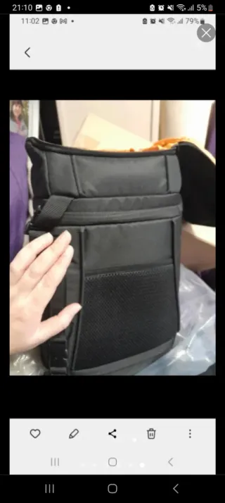 Mochila Funda Cámara Réflex Negra