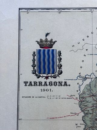 Mapa Antiguo Tarragona 1901