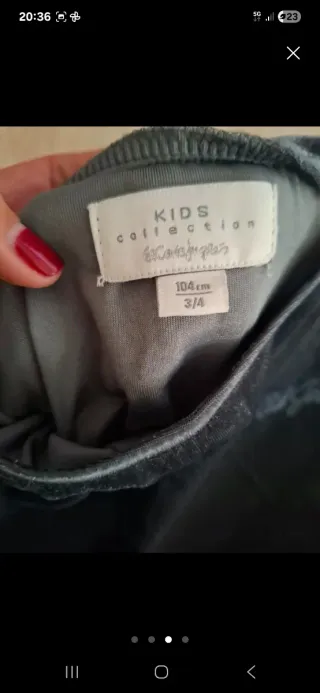 Vestido terciopelo niña El Corte Inglés Navidad