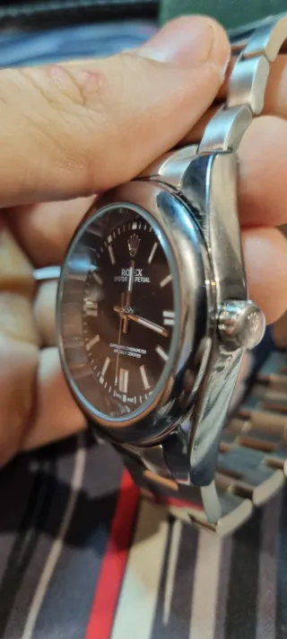 Rolex Oyster esfera negra