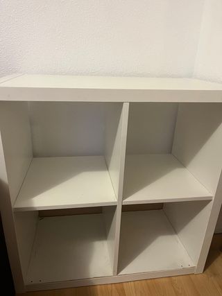Estantería blanca 4 baldas de ikea