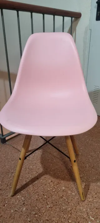 4 Sillas Comedor Rosa Madera