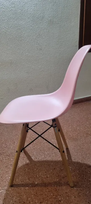 4 Sillas Comedor Rosa Madera