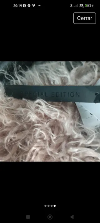 Chaqueta pelo granate, rosa nude y negro!! Fiesta/