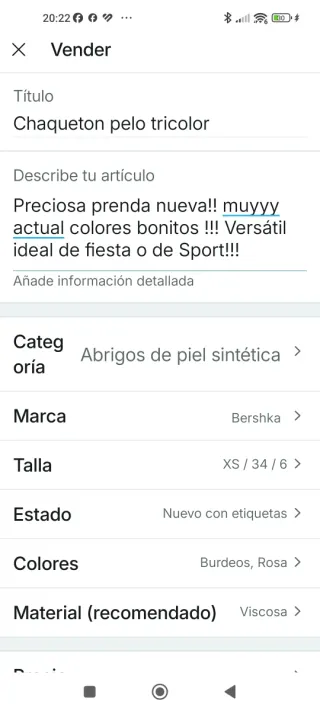 Chaqueta pelo granate, rosa nude y negro!! Fiesta/