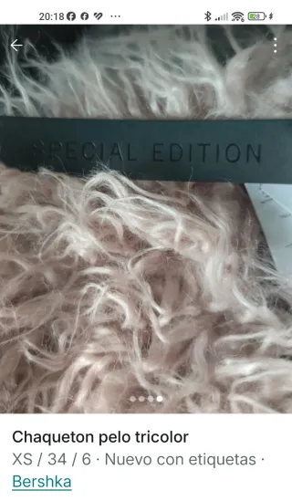 Chaqueta pelo granate, rosa nude y negro!! Fiesta/