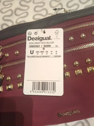 Bolso Cartera Desigual Tachuelas